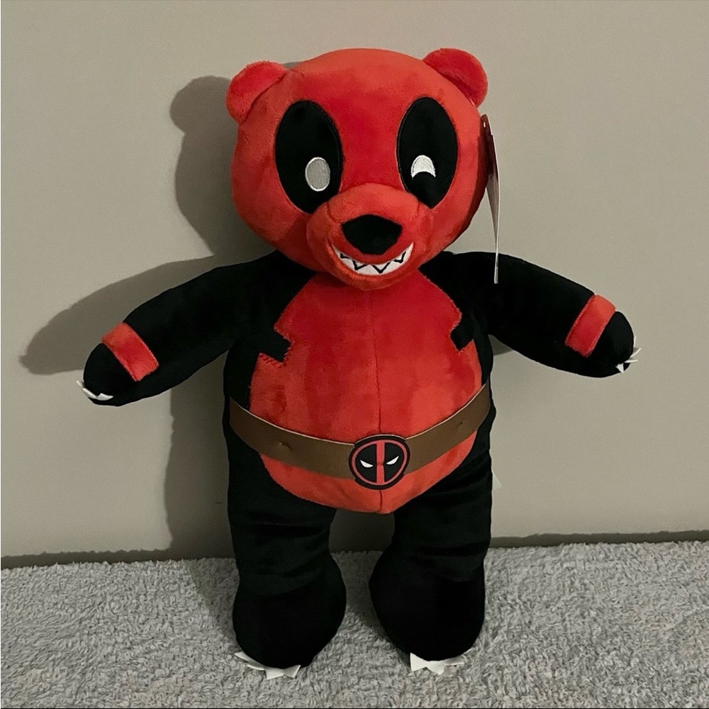 Build A Bear Deadpool Panda 16" Inch Plush Figure Exclusive Marvel Comics New